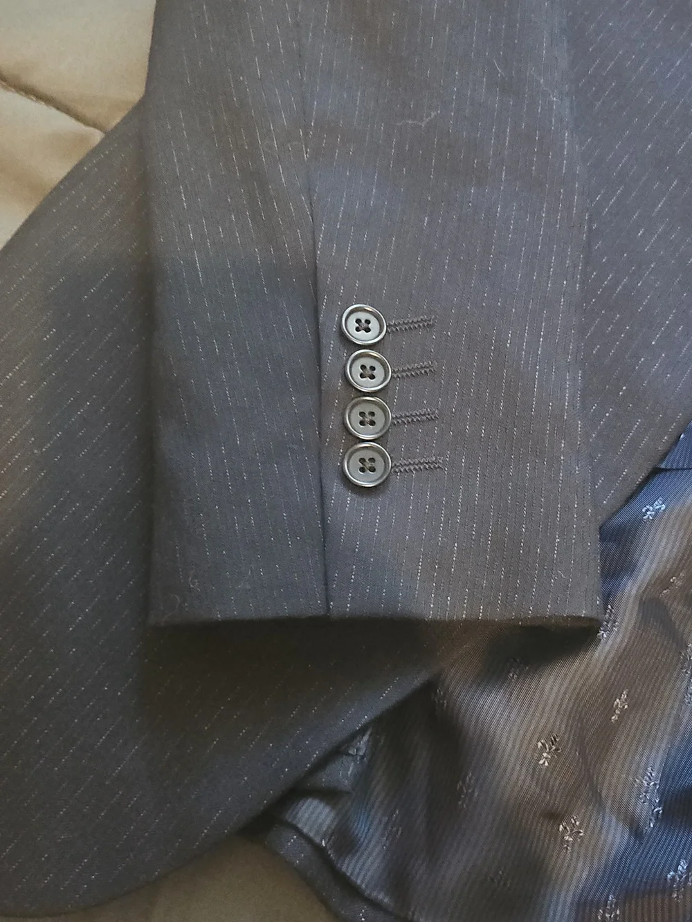 John Varvatos Designer Men's Navy Blazer Sports Coat Jacket Size S Made In Italy